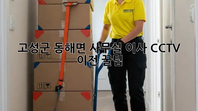 고성군 동해면 사무실 이사? CCTV 이전 꿀팁! 🚨