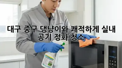 대구 중구🏡 댕냥이와 쾌적하게! 실내 공기 정화 청소🧹