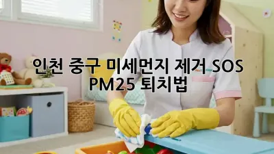 😷 인천 중구 미세먼지 제거 SOS! PM2.5 퇴치법